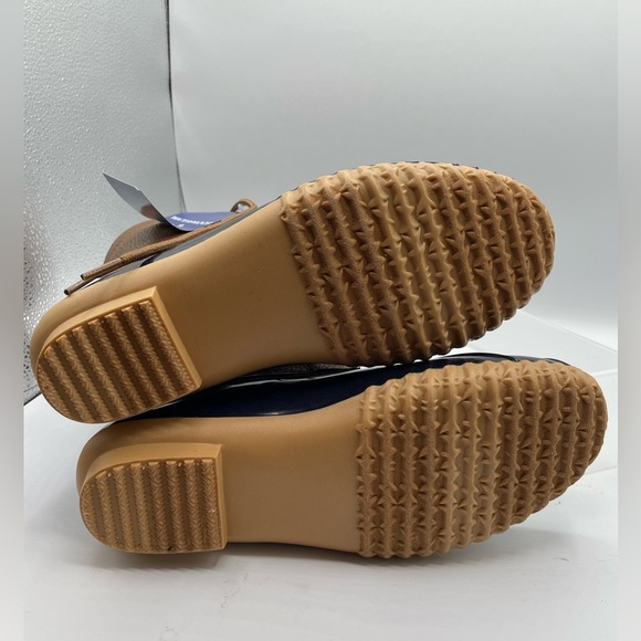 JBU Women's Maplewood Water-Resistant Mid Calf Lace-up Duck Boots, Navy Size 6.5 - Picture 5 of 9